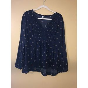 5/$15 Old Navy XL Long Sleeve Blouse